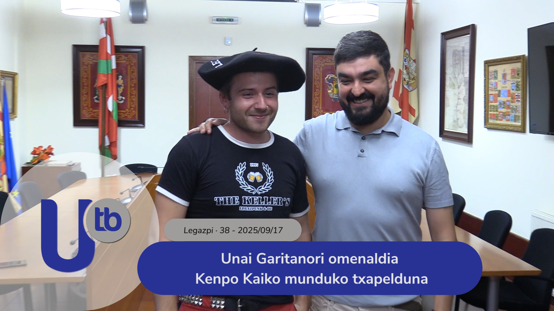 Homenaje a Unai Garitano campeón mundial de Kenpo Kai / Unai Garitanori omenaldia Kenpo Kaiko munduko txapelduna