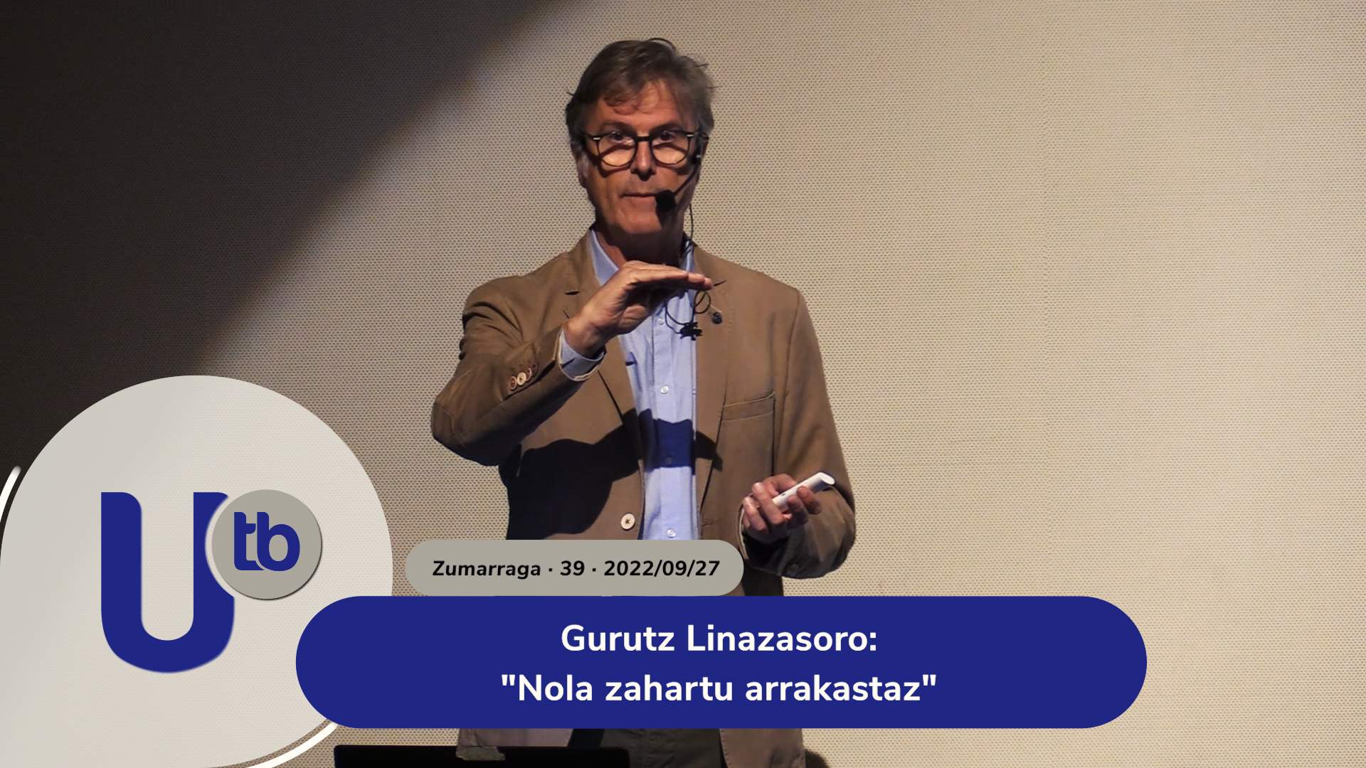 Gurutz Linazasoro: “Cómo envejecer con éxito”