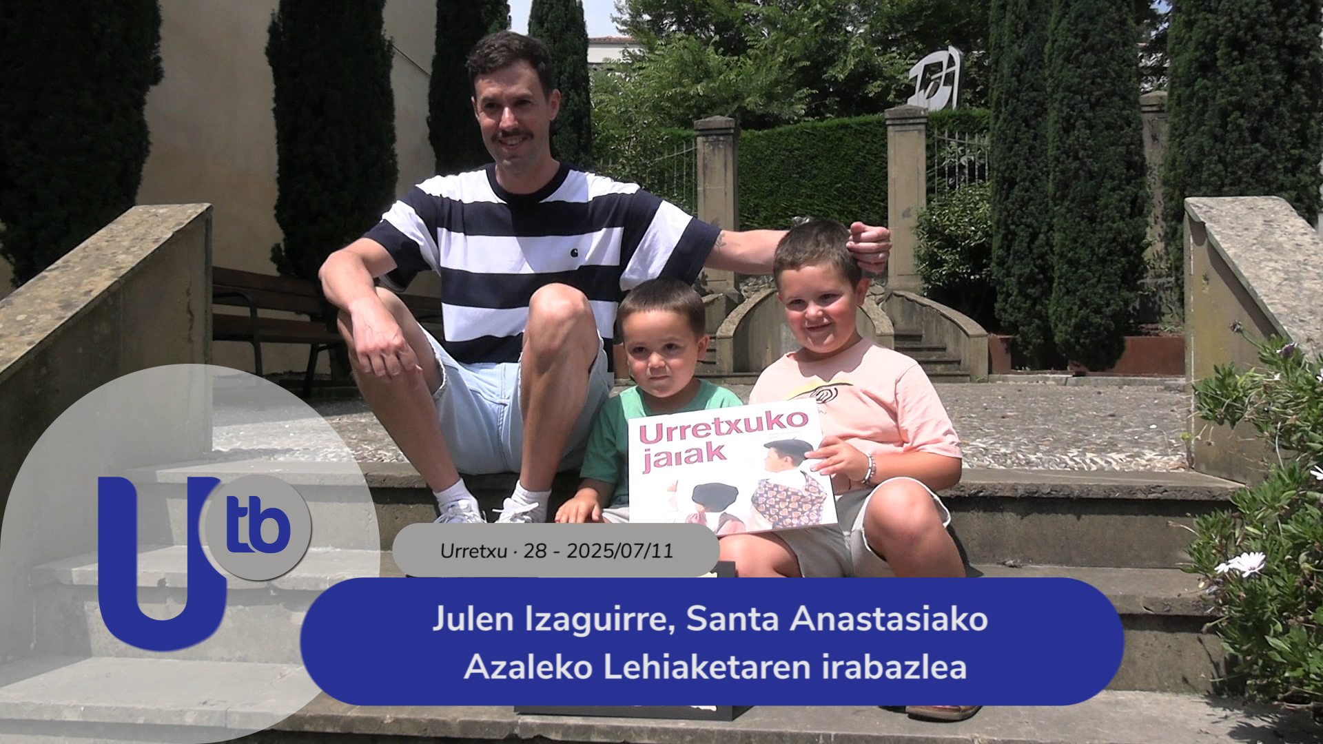 Julen Izaguirre, ganador del Concurso de la Portada de Santa Anastasia / Julen Izaguirre, Santa Anastasiako Azaleko Lehiaketaren irabazlea