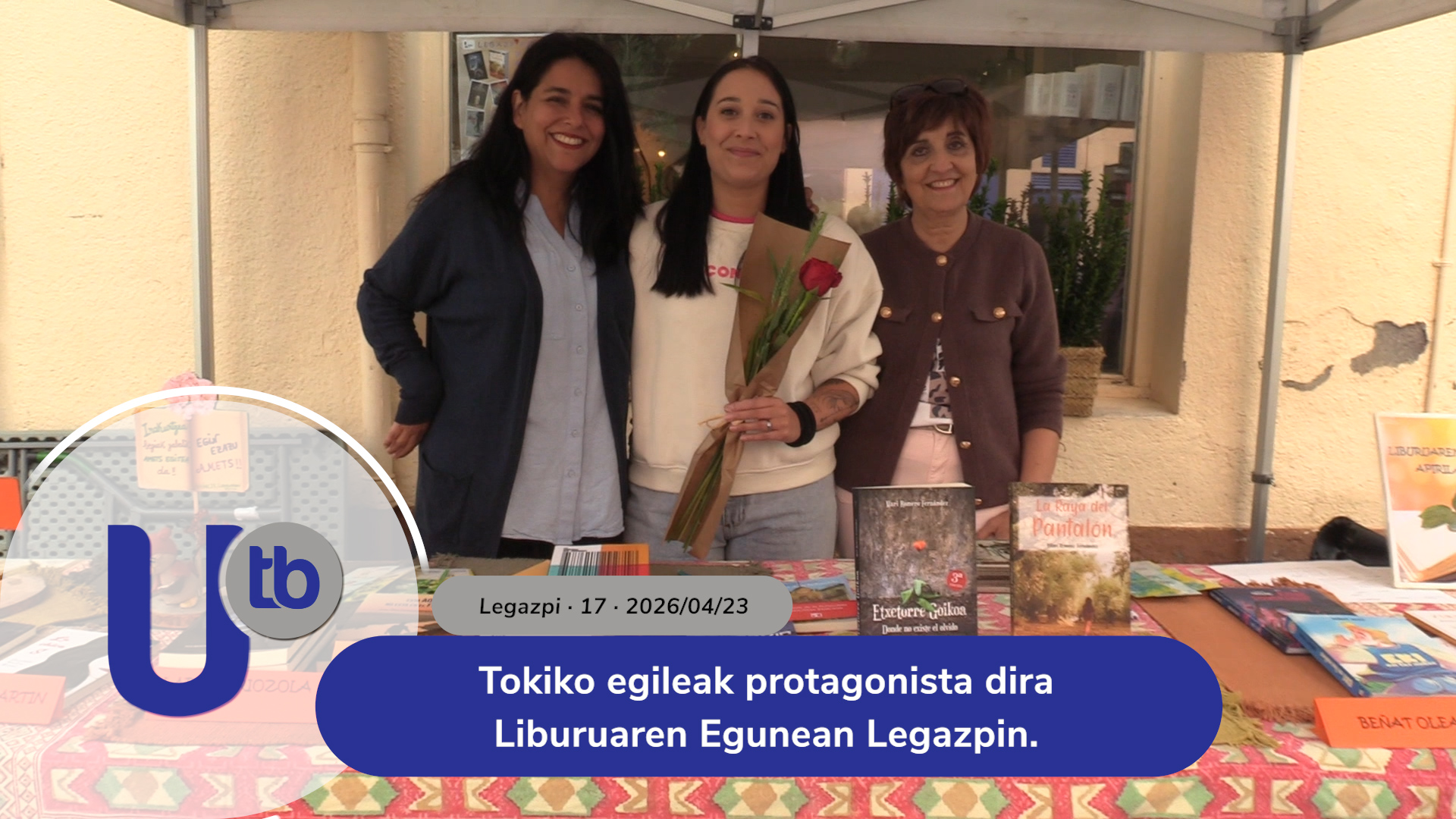 Autores locales protagonizan el Día del Libro en Legazpi / Tokiko egileak protagonista dira Liburuaren Egunean Legazpin.